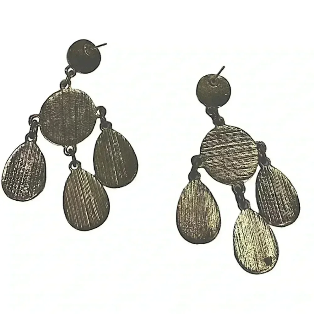 Vintage earrings beautiful iridescent dangly studs womens jewelry
